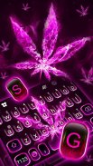 Pink Smokey Weed Keyboard Them screenshot 1