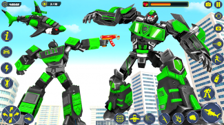 game transform mobil robot hiu screenshot 5