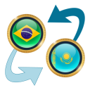 Brazil Real Kazakhstani Tenge Icon
