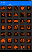 Flat Black and Orange IconPack screenshot 14