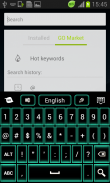 Green Neon Keyboard GO screenshot 3