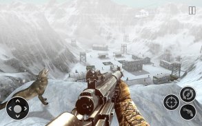 စစ်ပွဲသေနတ်ပစ်နှင်းကြည်းတပ် Sniper: FPS ကျွန်းသေနတ screenshot 0