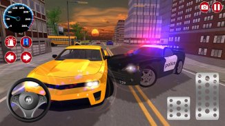 Police et voiture simulateur de jeu 3D screenshot 0