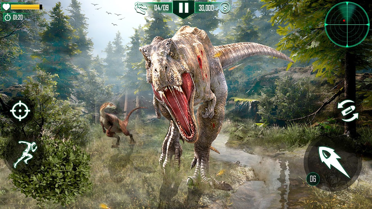 Futuristic Dinosaur Hunter Jungle Hunting Dinosaur Games::Appstore  for Android