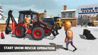 Snow Rescue Excavator - Survival Mission screenshot 3