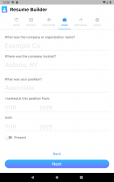 Resume Builder App Free - PDF Templates & CV Maker screenshot 4
