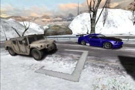 Schnee Auto Rennen screenshot 2