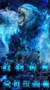 Flaming Wild Lion Themes Live Wallpapers screenshot 2