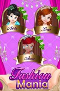 Princess Fashion Design Mania screenshot 0