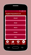 English Prepositions List screenshot 0