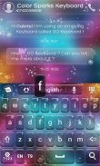 GO Keyboard Color Sparks Theme screenshot 5