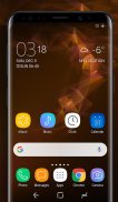 Galaxy S9 orange | Xperia™ Theme screenshot 4