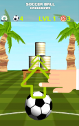Soccer Ball Knockdown - aim, flick and tumble cans screenshot 16