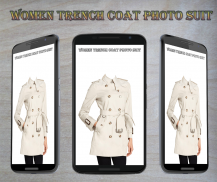 Women Trench coat Photo Suit screenshot 1