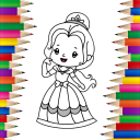 Juegos para colorear princesas Icon