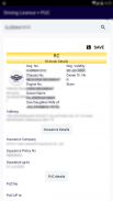 RC Driving Licence PUC details screenshot 1