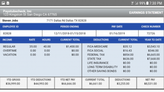 Universal Global Paystub Maker screenshot 0