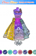 Dress glitter color by number-Paint by Number screenshot 1
