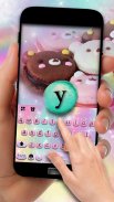 تم صفحه کليد Sweet Macarons screenshot 3