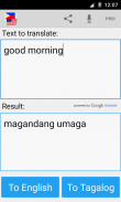 Tagalog traduttore screenshot 0