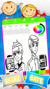 Coloring Ben 10 Games screenshot 3