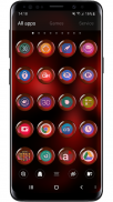 Theme Launcher - Orb Red Icon Changer Free Round screenshot 4