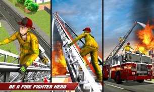 Fire Truck Driving Rescue 911 Fire Engine Games screenshot 2