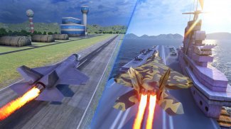 Missão de ataque aéreo de caça a jato 3D screenshot 6