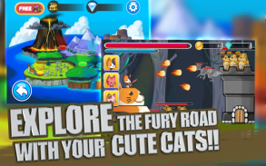 Super Cute Cat 3D Hero Galaxy Shooting Fury Road screenshot 1