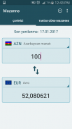 Məzənnə -Manat's exchange rate screenshot 4