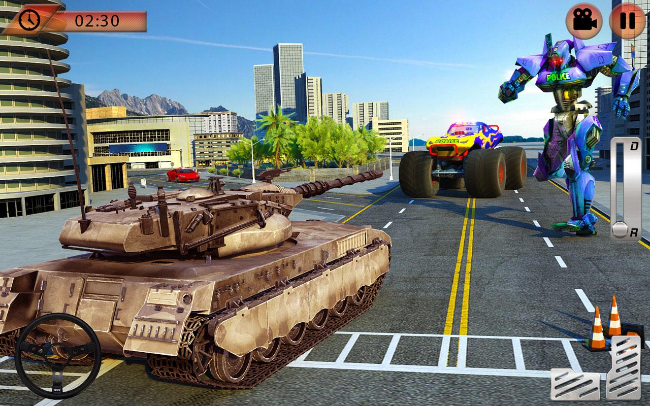 Polícia robô carro rampage - jogos de tiro de robô - Download do APK para  Android