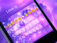 Love Is Emoji Keyboard Theme screenshot 4