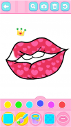 Glitter Lips coloring screenshot 6