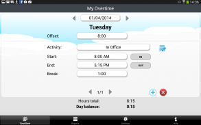 My Overtime - working hours screenshot 3