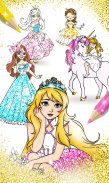 Princesa Para Colorir Glitter: Jogo de Meninas screenshot 0