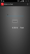 Meter To Feet Converter screenshot 1