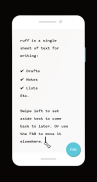 ruff नोट्स, सूचियों और ड्राफ्ट के लेखन अनुप्रयोग ⚡ screenshot 4