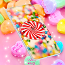 Sweet Candy Clock Wallpaper Icon
