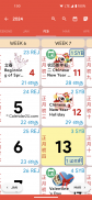 新加坡月历 - 跑马日历、假期及笔记计划工具 (2024年) screenshot 5