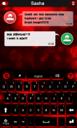 Neon Red keyboard theme screenshot 0