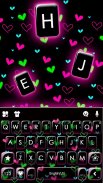 Shiny Neon Hearts Theme screenshot 2