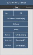 Cardiac risk calculator screenshot 3