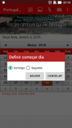 Portugal Calendário 2018 screenshot 2