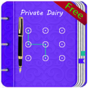 Private Diary with Lock Icon