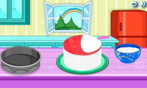 रेनबो बर्थडे केक बनाएँ screenshot 2
