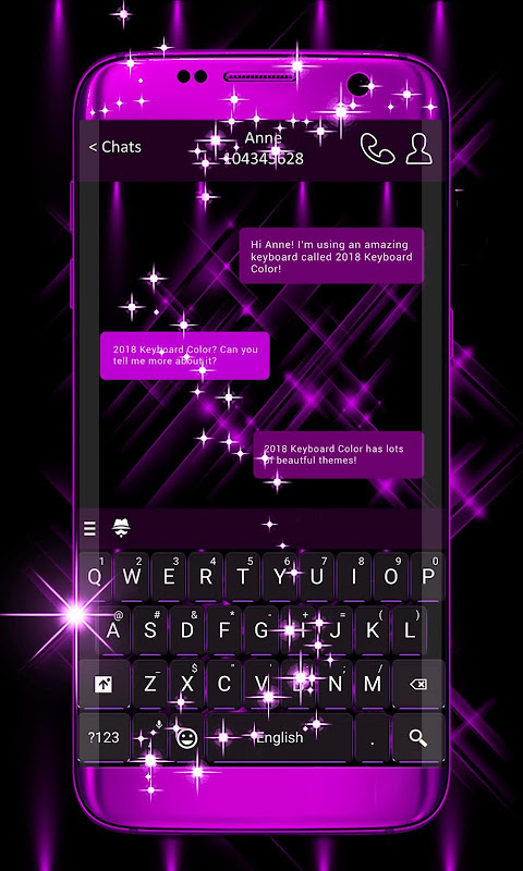 pink keyboard for whatsapp download