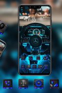Tech Sense Steering Wheel Car Theme Galaxy M20 screenshot 0
