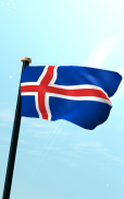 Iceland Flag 3D Free Wallpaper screenshot 5