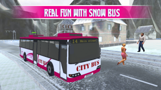 Pink Lady Snow Bus City Driver screenshot 3