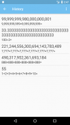 Calculadora de muchos dígitos screenshot 1